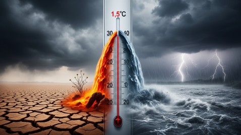 La nueva era persistente del clima extremo: el promedio global de temperatura cruza el umbral de 1.5 °C